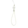 Creative Camellia Clover Lucky Phone Lanyard: Four-Leaf Clover Flower Woven PU Phone Chain Pendant.