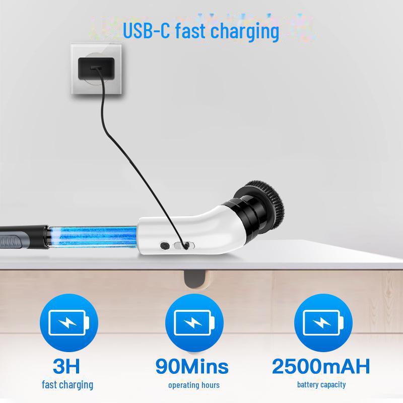 Cross-border Multi-functional Electric Rechargeable Bathroom Floor Cleaning Brush