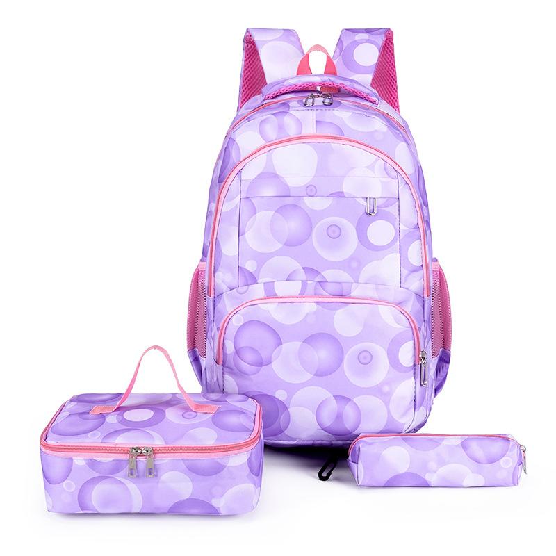 3 Stuks Kinder Schoolrugzak Kinderen Schooltassen Set Meisjes Basisschool Rugzak met Lunchtas Schooltas Boekentas Kinderen Mochilas