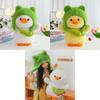 Cute Plush Duck Toy Transformed Duck Doll With Hat Duck Pillow Children Girls Birthday Gift