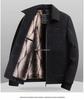 Dad's Velvet Thickened Winter Jacket for Middle-Aged & Elderly Men - Chenille Lapel Woolen Coat