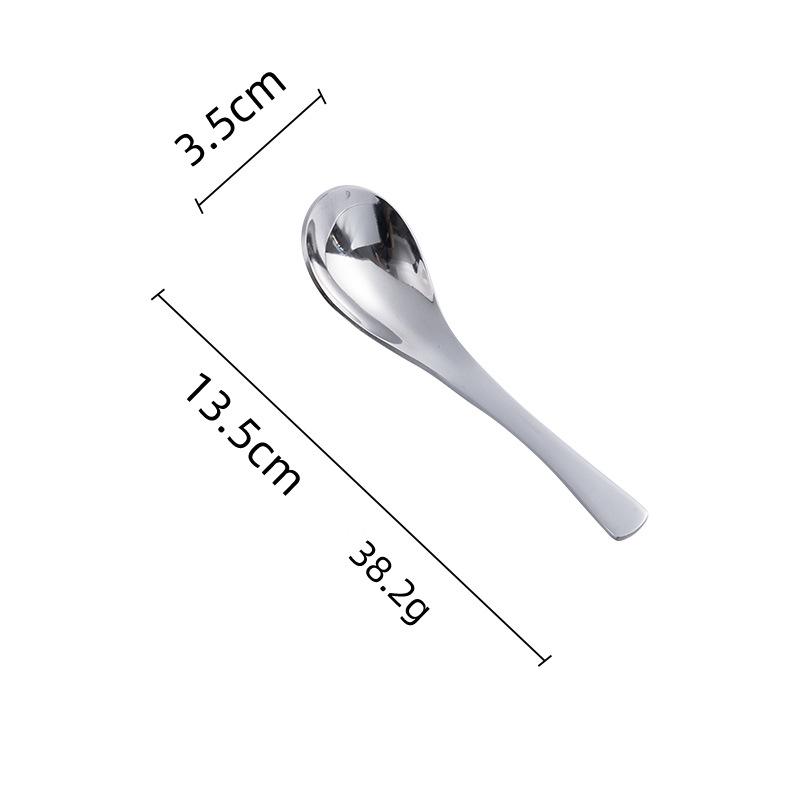 

HANYANG утолщенная ложка из нержавеющей стали, ложка для супа, детская рисовая ложка с длинной ручкой, посуда