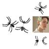 Gothic Animal Theme Alloy Earrings With Spider Design For Females