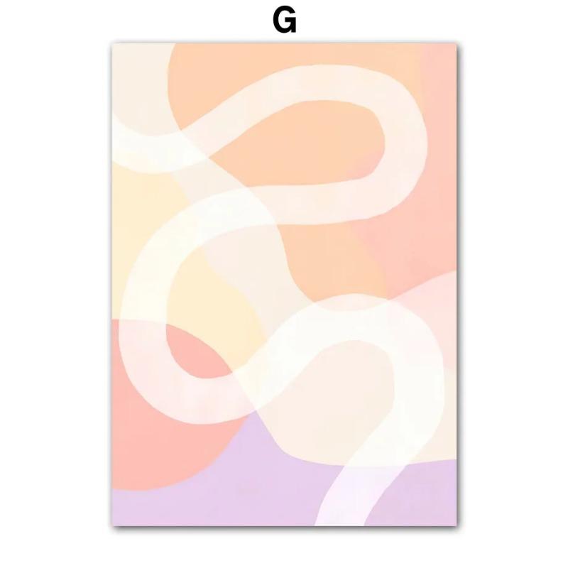 Abstract Line Woman Poster Print Danish Pastel Spring Fresh Flower Market Wall Art Canvas Painting Picture Living Room Decor