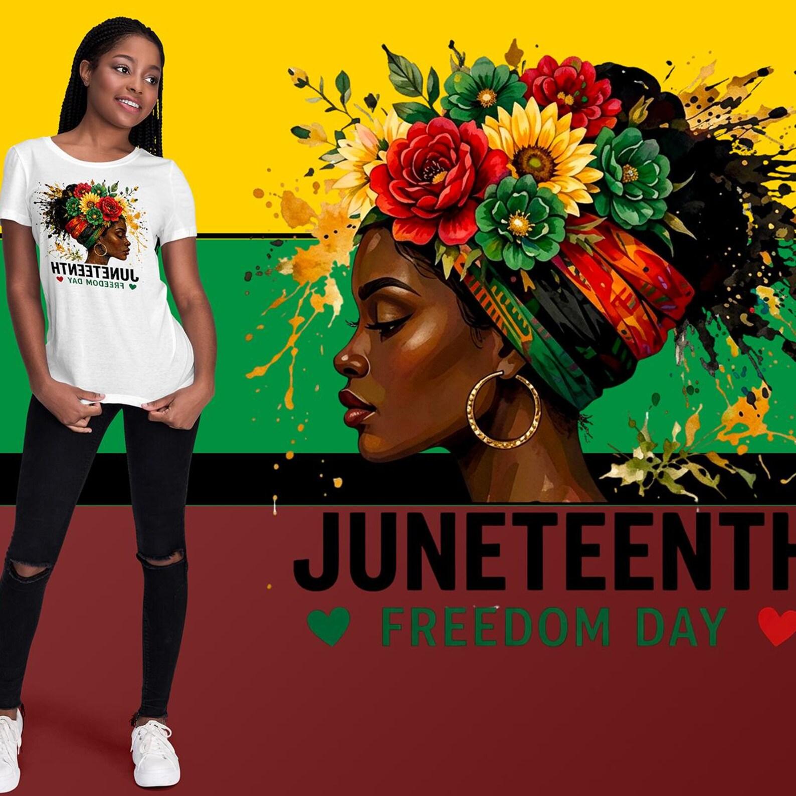 Juneteenth T-Shirt, Juneteenth Celebration T-Shirt, Handcrafted Juneteenth T-Shirt, Handmade Juneteenth Tees 2XL