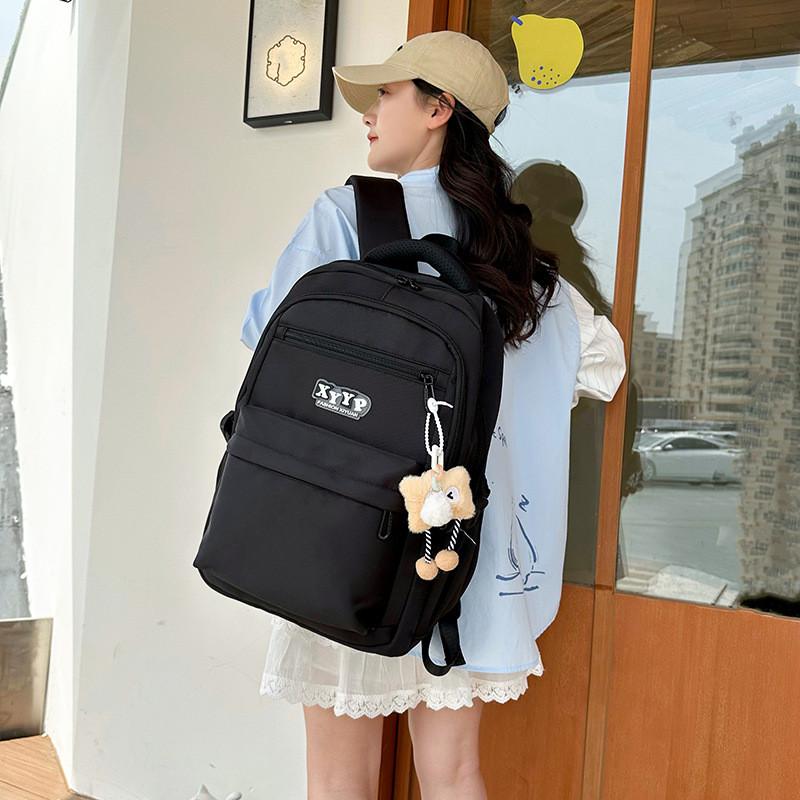 Oxford Cloth Student Backpack With Large Capacity And Arched Shoulder Straps For School Use