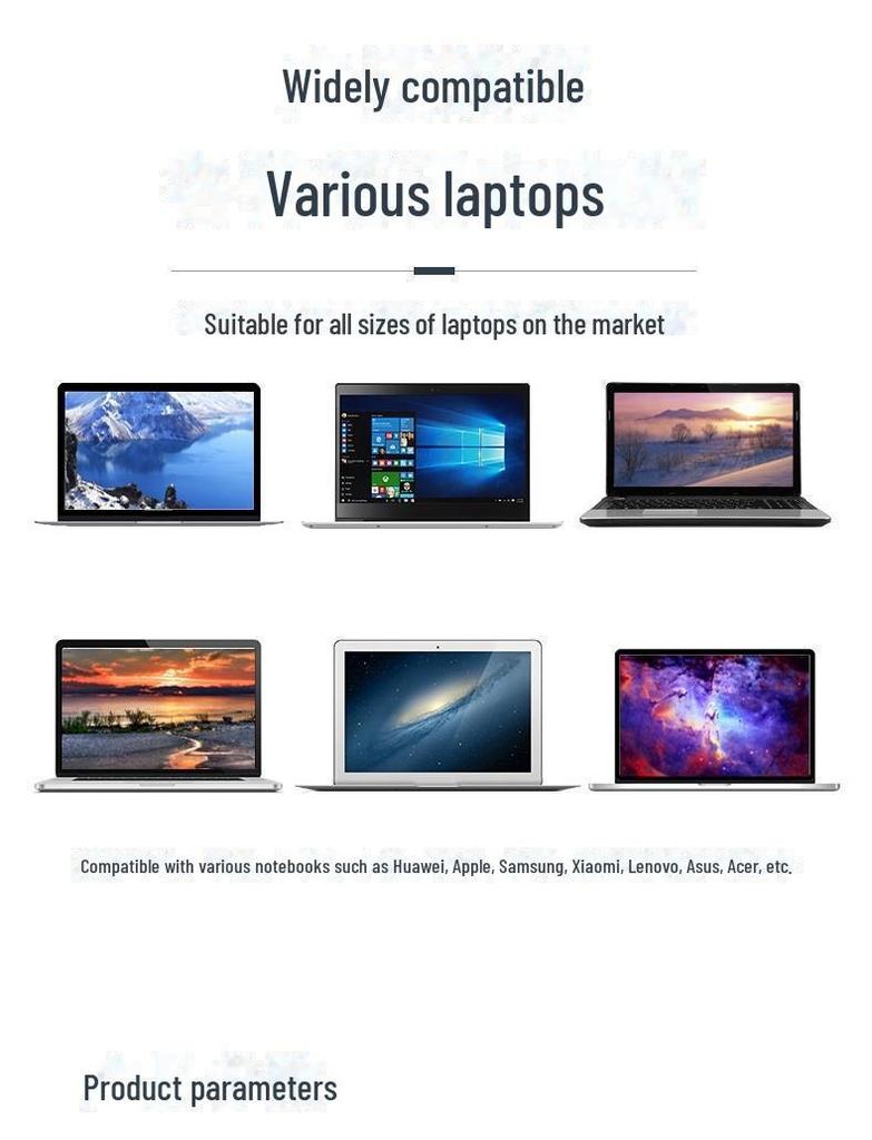 N8 Adjustable Double-Layer Folding Laptop and Tablet Stand with Heat Dissipation.