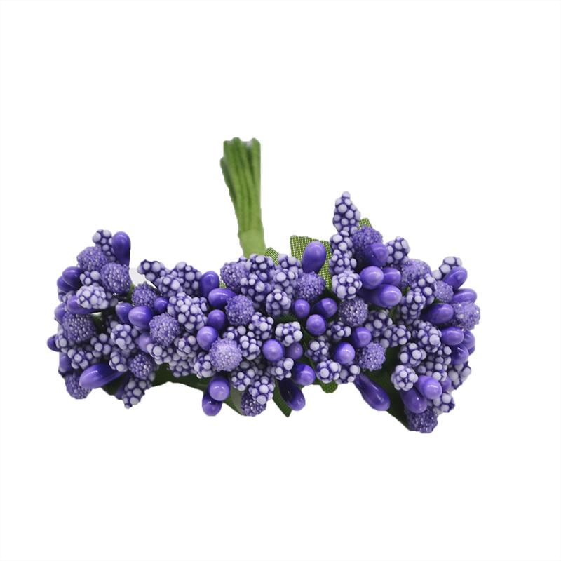 12 Stück/Los Handarbeit Künstliche Blumen Stempel Zucker Hochzeitsfeier Dekoration DIY Kranz Geschenkbox Scrapbooking Günstige Künstliche Blumen