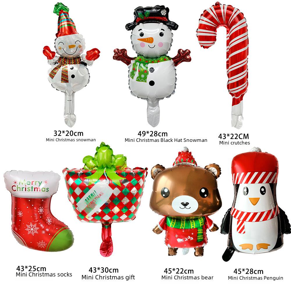 Christmas Tree Snowflake Aluminum Film Balloons for Party Decoration