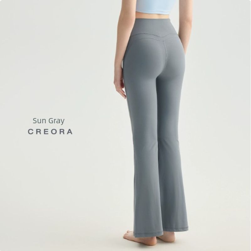 Sexy Milk Brown High Waist Hip Lift Micro-Pull Fitness Trousers
