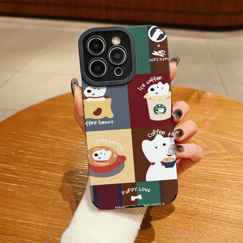 

Чехол из натуральной кожи с вертикальным зернистым рисунком, мягкий силиконовый чехол с рисунком и полной защитой объектива камеры для iPhone iPhone 16 чёрный