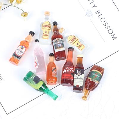 10ks 1:12 miniaturních nápojů domeček pro panenky Víno Model Kuchyňka pro panenky Příslušenství k jídlu