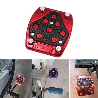 Universary Motorcycle Antislip Brake Pedal Cover Nonslip Motorcycle Footrest Foot Peg Multicolor Aluminum Alloy Brake Pedal