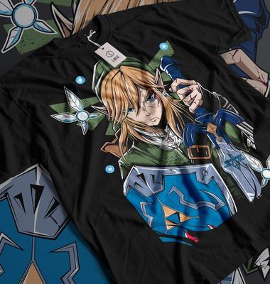 The Legend of Zelda T-shirt Link To The Past Graphic Print Girl Anime Gift Shirt Unisex T-Shirt