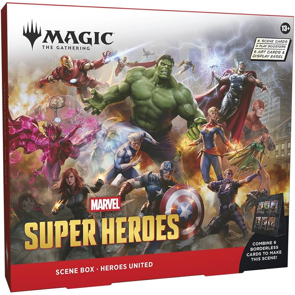 Magic: The Gathering | Marvel Super Heroes Scene Box “Heroes United” English MTG Treca Wizards of...
