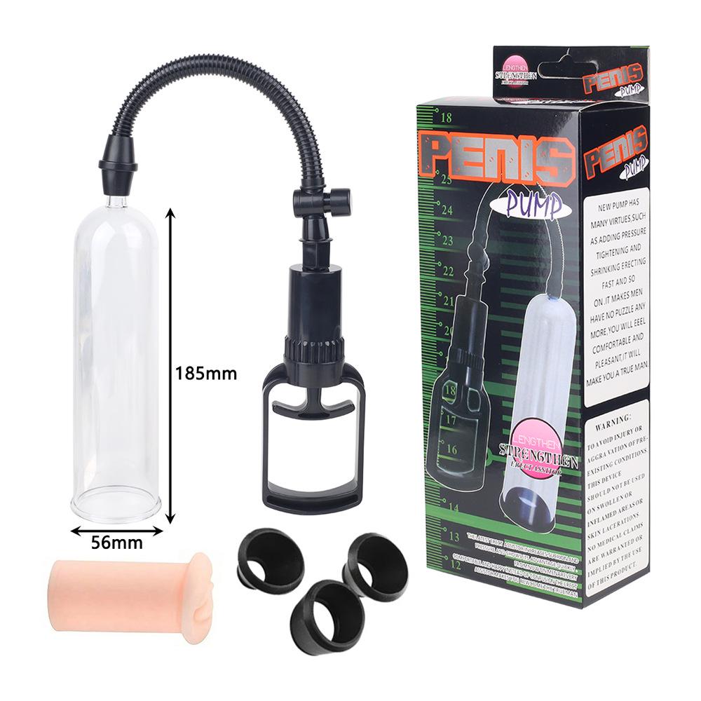 Compact Vacuum Penis Pump Trainer with Grip: Negative Pressure Enlargement Device for Men
