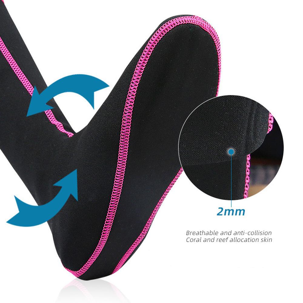 Thermal Long Wetsuit Socks Non-Slip Stretchy Neoprene Diving Socks Quick Drying For Men And Women