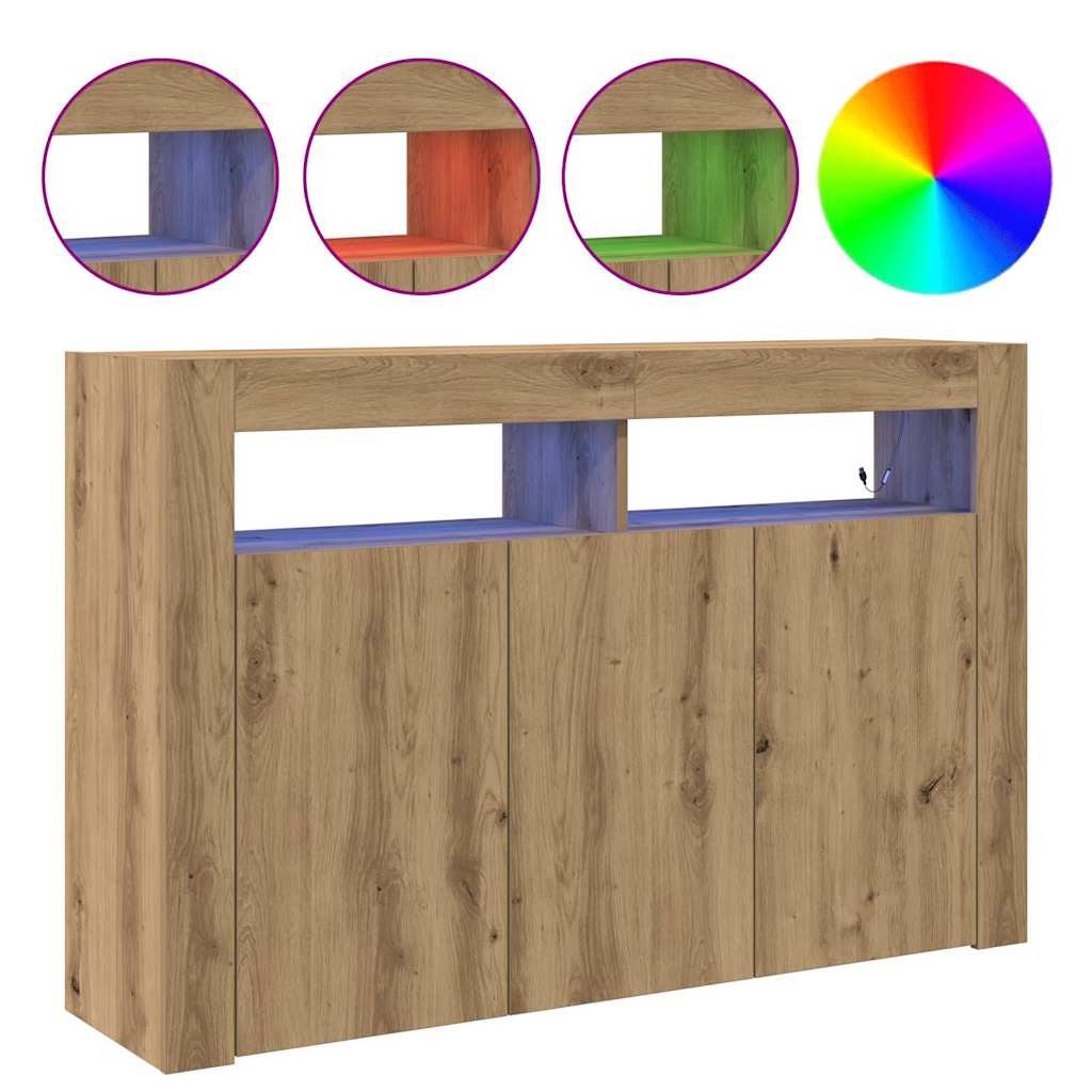 Sideboard Artisan Oak 116 x 30 x 75 cm Engineered Wood