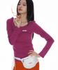 CRANK Basic Henley Neck Top_Purple