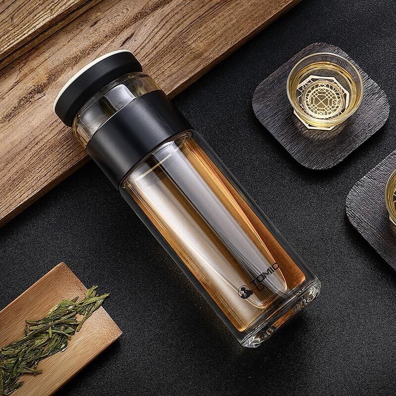 TOMIC Tea Infuser Glass Bottle