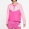 Nike Color Block Zip-Up Hooded Jacket Women Jackets Pink BV3940-664