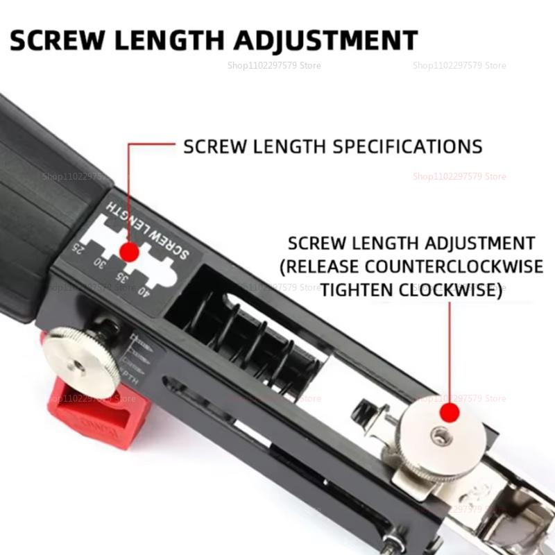 Electric Screwdriver Chain Nail Gun Adapter for Power Drill Woodworking Auto Feed Screwdriver Nozzle Tool Part Replacement