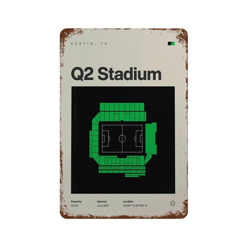 Vintage Metal Posters Signs Modern Famous Football Stadium Nordic Style Wall Art Poster for Living Bar