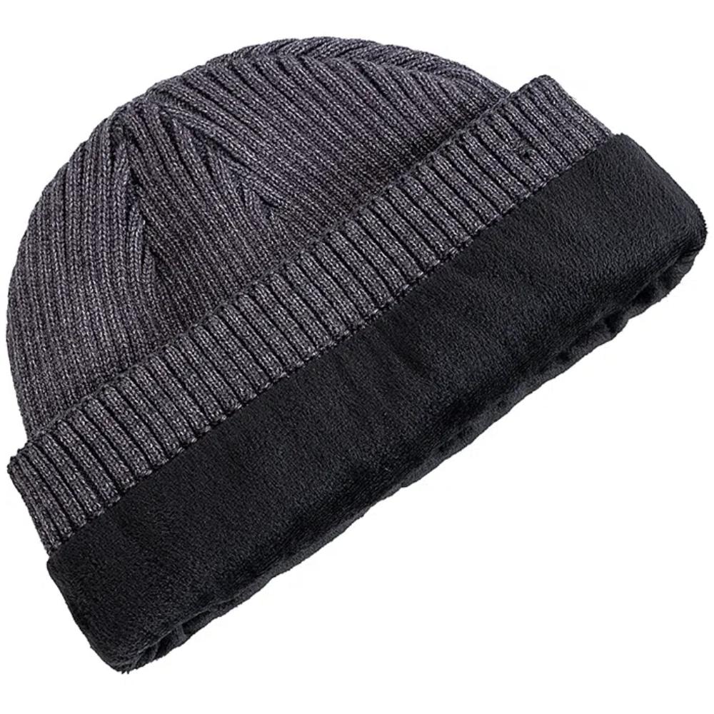 New Style Unisex Letter Warm Winter Hats Stylish Plush Fur Lined Soft Beanie Cap Thick Winter Knitted For Men Women Outdoor Hats