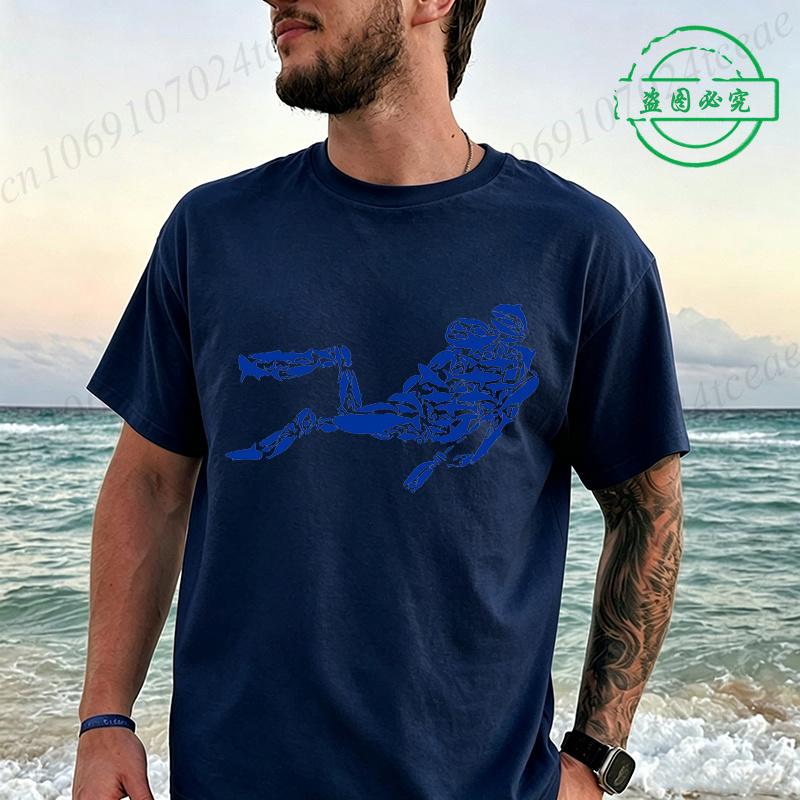 Scuba Diver Graphic T Shirt For Unisex Unisex Short Sleeve Tee Tshirts Ocean Life Oversized Tops Gift For Scuba Divers Sea Lovers