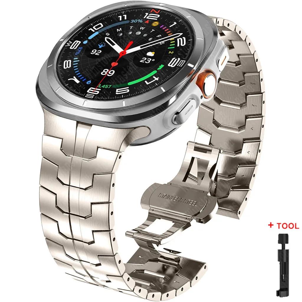Brățară Metalică din Oțel Inoxidabil pentru Samsung Galaxy Watch Ultra 47mm Curea pentru samsung ultra 7 Galaxy Ultra 47MM Curea de Încheietură Correa