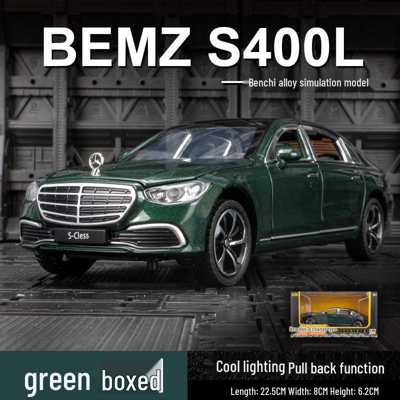 

Hao Di C2422 Big Ben S400L Сплавной Седан Игрушечная Машинка со Звуком и Светом, 6 Открывающихся Дверей, Инерционный Механизм зелёный