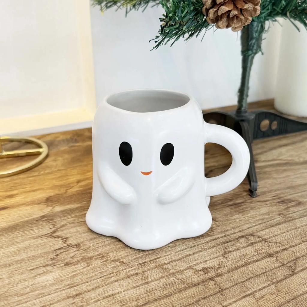 Easter Halloween Ghost Elf 3D Creative Cute Couple Mug Gift Afternoon Tea Breakfast Milk Cup Home Office Drinking Ceramic Cup
