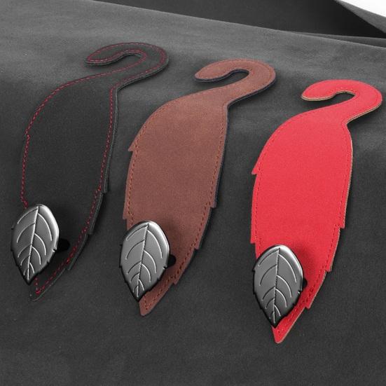 Car Seat Back Hook Leaf-Shaped Design Strong Load-bearing Simple Installation Automotive Seat Back