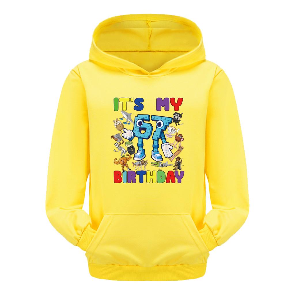 5394 Kids Boys Girls Steal a Brainrot 67 Printed Casual Long Sleeves Hoodies Top