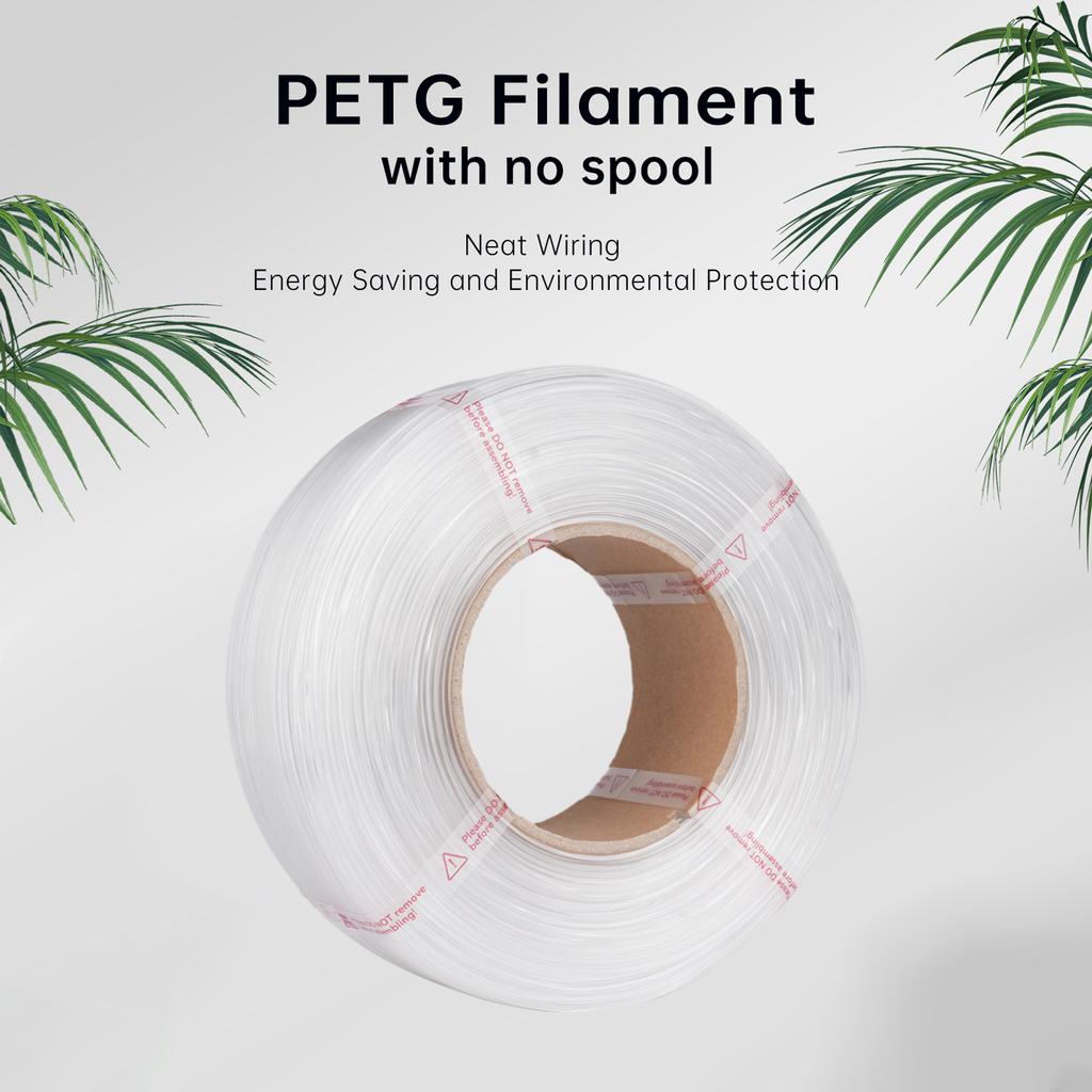 PETG Filament 1.75mm 3D Printer Filament 1kg(2.2lbs) Higher Toughness 3D Printing Filament Compatible with Creality,
