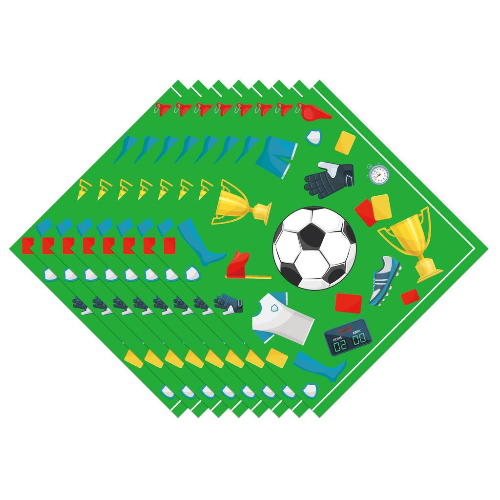 World Cup Party Decorations Set, Disposable Paper Plates Cups Banner Tablecloth, Soccer Theme Birthday Party Supplies