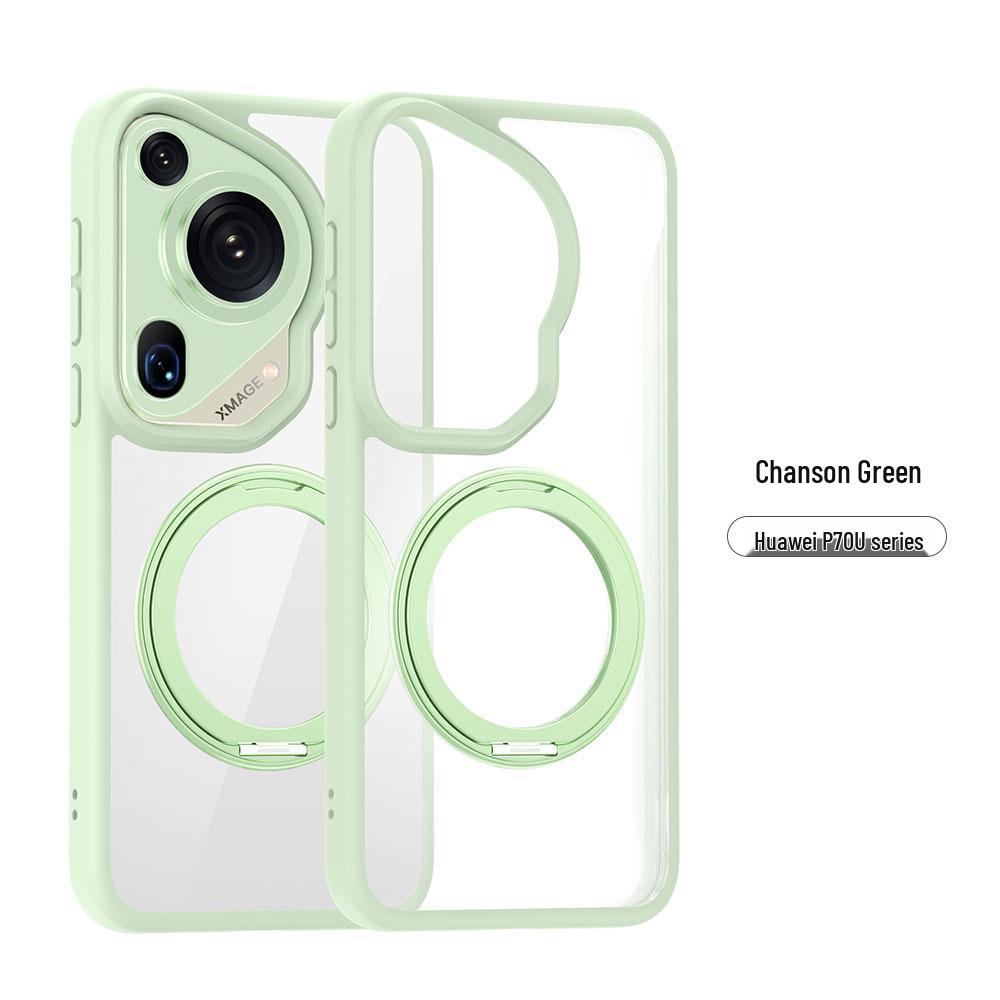 Huawei Pura70 Ultra 360° Drehbarer Magnetischer Handyhülle - Transparent, Sturzsichere Schutzhülle für P70 Pro