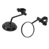 2 Pcs Motorcycle Rear View Mirrors Round 360 Degree Adjustable Handlebar Mirror Replacement for Ranger Stick King GN