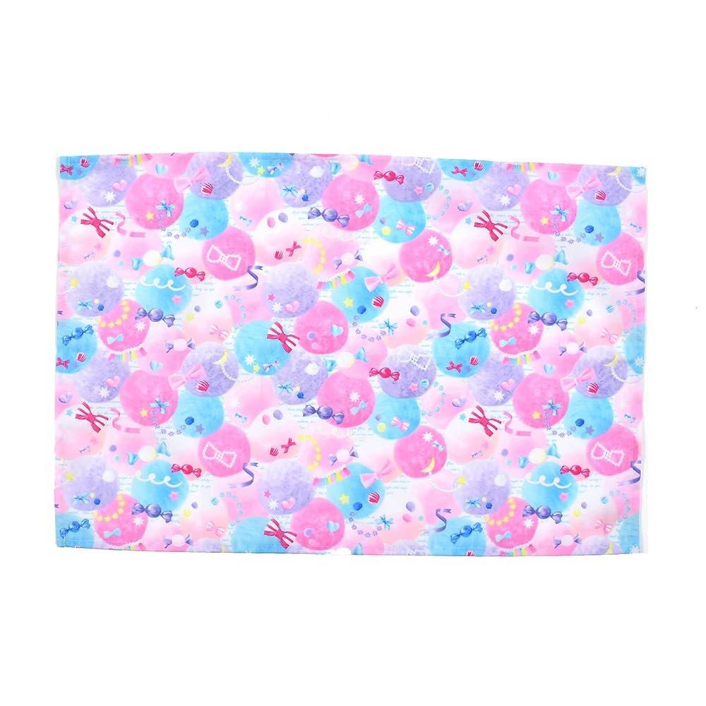 COLORFUL CANDY STYLE 2-Piece Placemat Set (40cm x 60cm) - Water-Repellent, Wrinkle-Resistant, Lightweight Kids Table Mat for School, Includes Pocket T