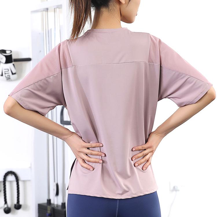 2025 Women's Quick-Dry Summer Yoga T-Shirt: Loose, Breathable Short Sleeve for Running & Fitness
