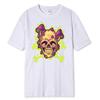 Skull Graphic Tshirt Unisex Cotton Short Sleeve Casual Round Neck Breathable New Arrival Retro Halloween Apparel Softstyle Tee