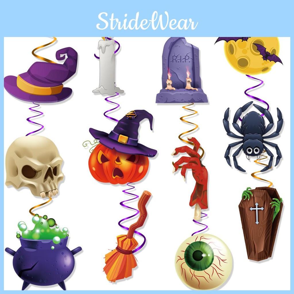 Theme Halloween With Spider Witch Spiral Design Pendant For Festival Venue Decor