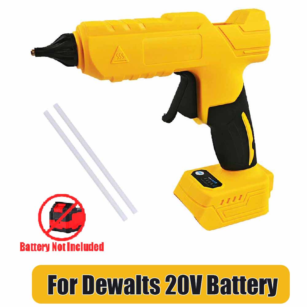 

Электрический пистолет для горячего клея для аккумулятора Dewalt/Makita/Milwaukee 18V-21V 2 шт. клеевых стержня 11 мм пистолет для горячей сварки расплавом без аккумулятора 40 W