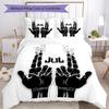 3pcs Jul  rapper pattern bedding set duvet cover set includes duvet cover &pillowcases, perfect all season bedroom decoration & gift