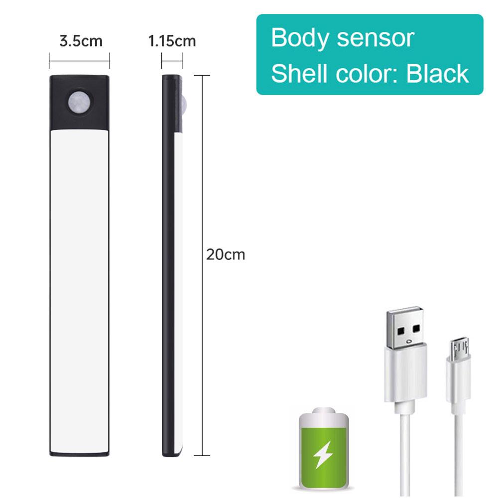 Night Light Motion Sensor Lights USB LED Wireless Under Cabinet Light For Kitchen Cabinet Bedroom Wardrobe Interior night lights