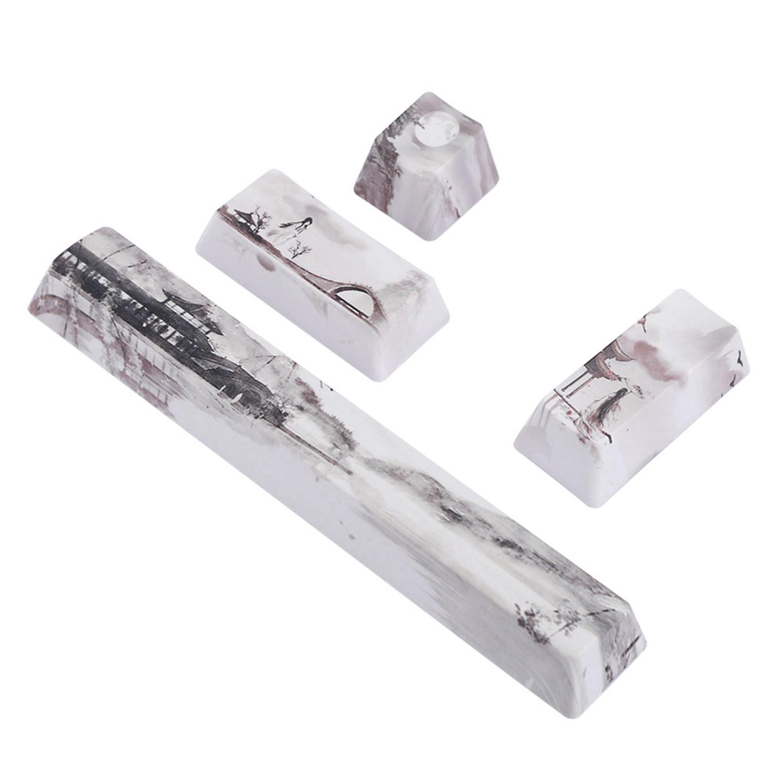 

Пейзажный узор DIY колпачки для клавиш SpaceEScEnterNumpad Enter для механических клавиатур(Пейзаж