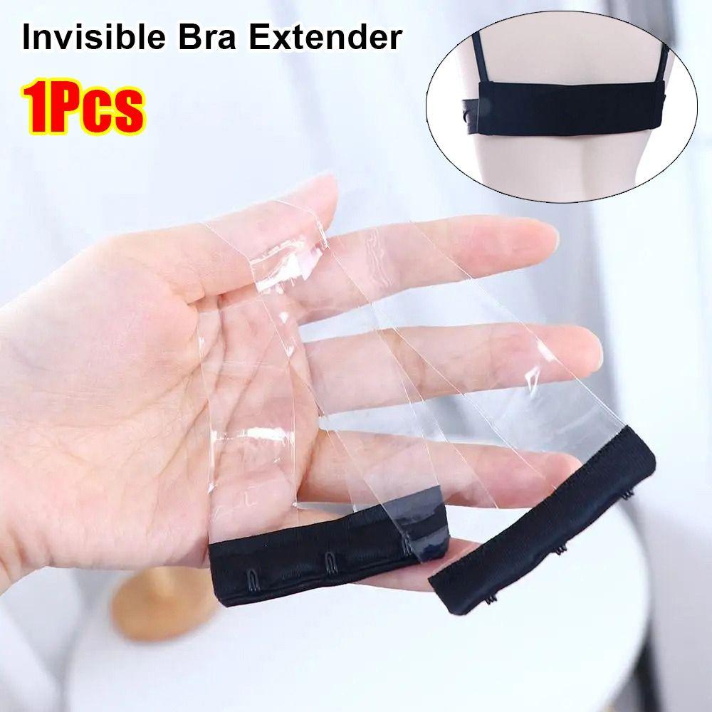 1Pcs Non Slip Buckle Bra Extender Clear Elastic Band Durable Bra Strap Women