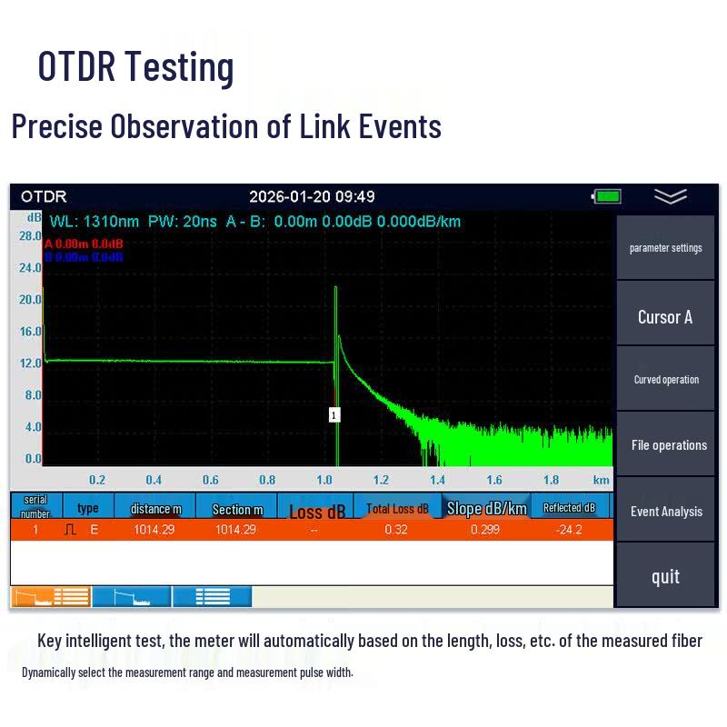 TOPULAN TP-350D High-Precision Multifunction OTDR Fiber Tester