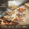 Handmade Chinese-Style Cat Hair Clip: Intangible Cultural Heritage Song Jin Duckbill Clip & Ancient Headdress