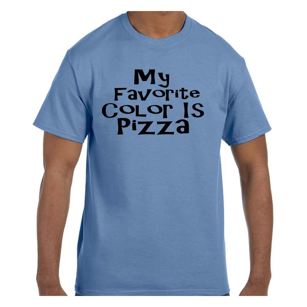 Funny Humor T shirt My Favorite Color is Pizza S